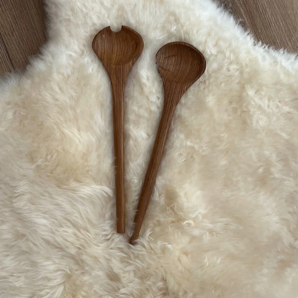 Vintage Wooden Salad Servers‎